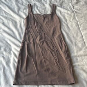 Brown Sleeveless Dress